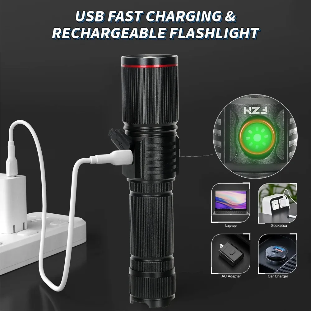Powerful LED Flashlight Type C - Jump Rope recension och pris