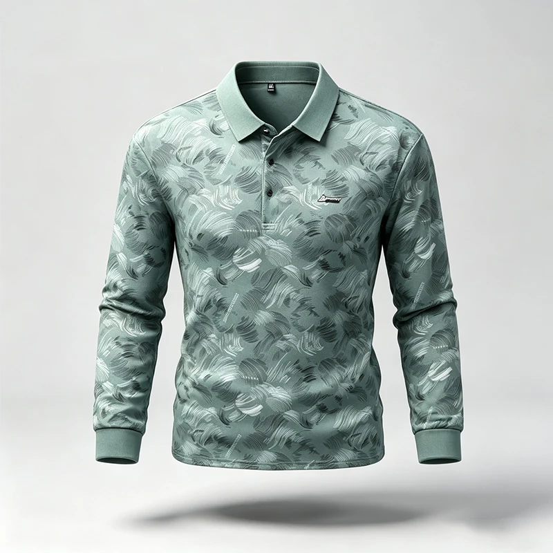 Spring Autumn Mens Lapel Polo  - Resistance Band recension och pris